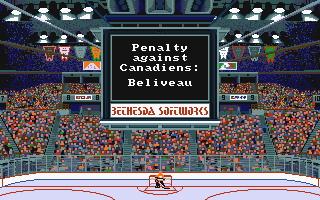 Wayne Gretzky Hockey atari screenshot