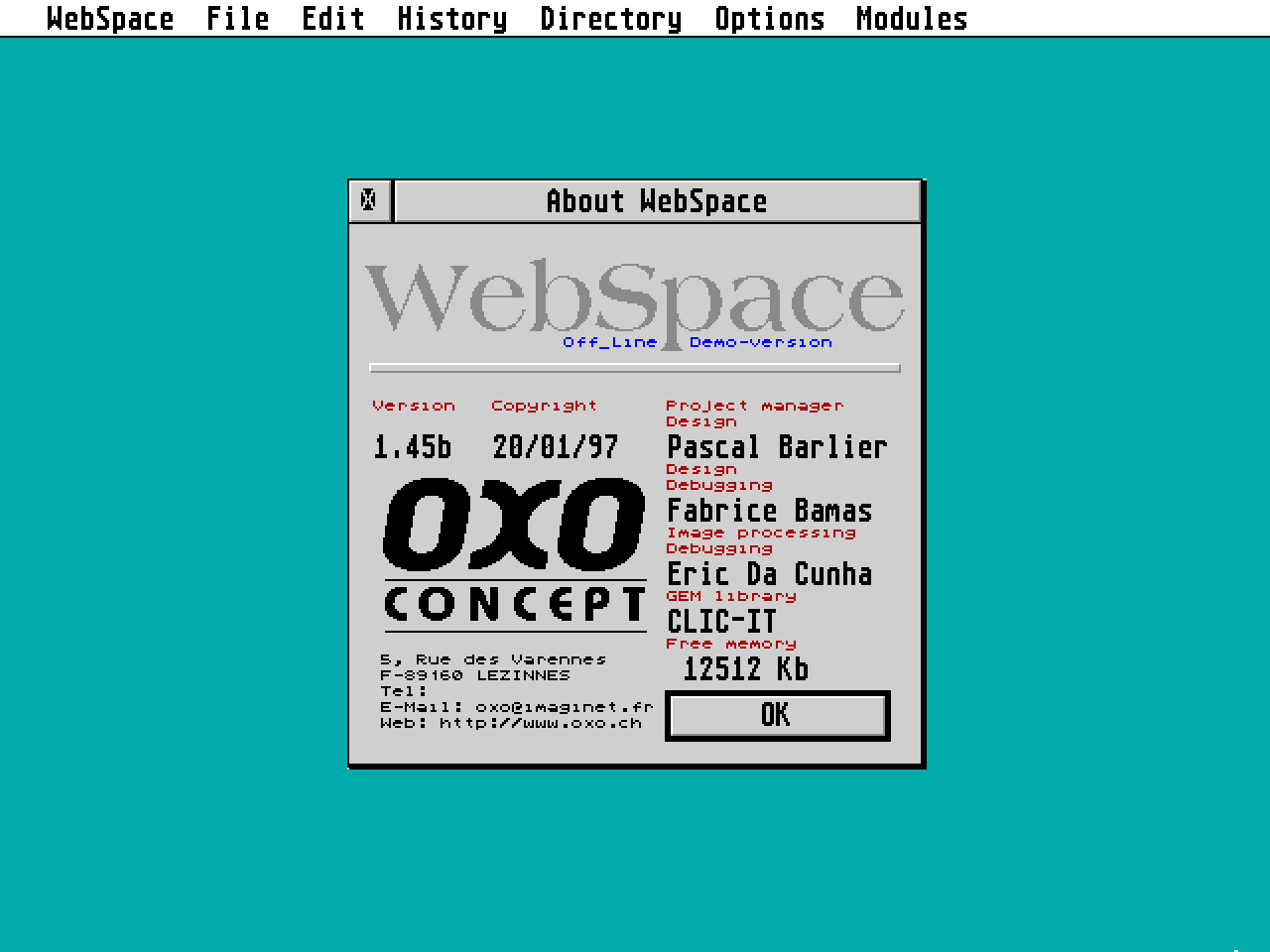 WebSpace — screenshot 1