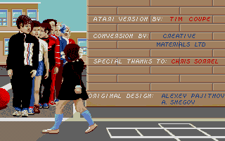 Welltris atari screenshot