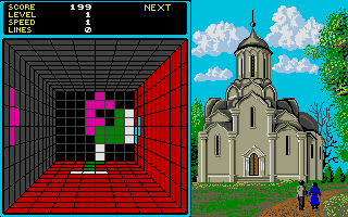 Welltris atari screenshot
