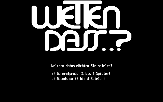 Wetten Dass..? atari screenshot