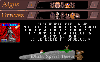 White Spirit Demo atari screenshot