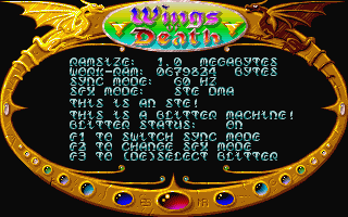 Wings of Death atari screenshot