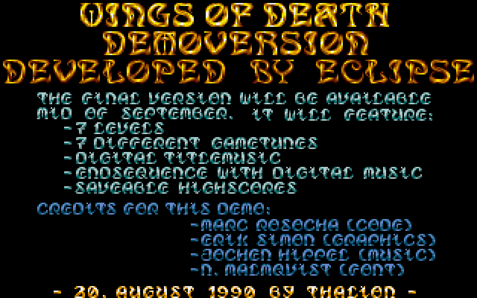 Wings of Death — screenshot 1
