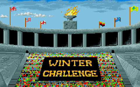 Winter Challenge atari screenshot