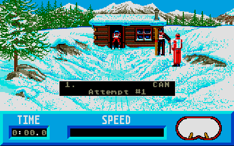 Winter Challenge atari screenshot