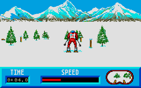 Winter Challenge atari screenshot