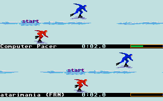 Winter Games atari screenshot