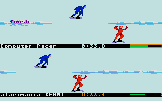 Winter Games atari screenshot