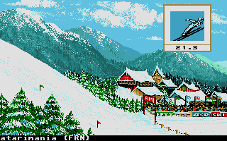 Winter Games atari screenshot