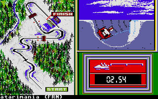 Winter Games atari screenshot