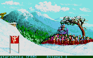 Winter Games atari screenshot