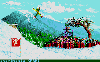 Winter Games atari screenshot