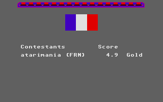 Winter Games atari screenshot