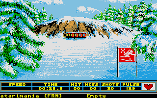 Winter Games atari screenshot