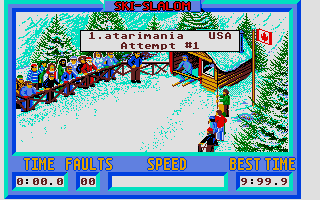 Winter Olympiad '88 atari screenshot