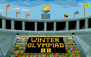 Winter Olympiad '88 atari screenshot