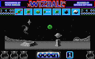Wizball atari screenshot