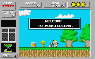 Super Wonder Boy in Monsterland atari screenshot
