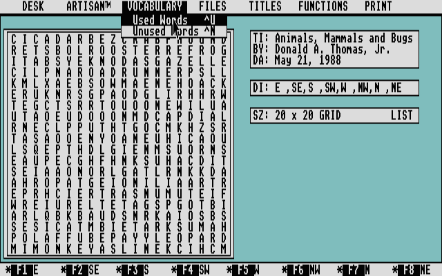 Word Quest atari screenshot