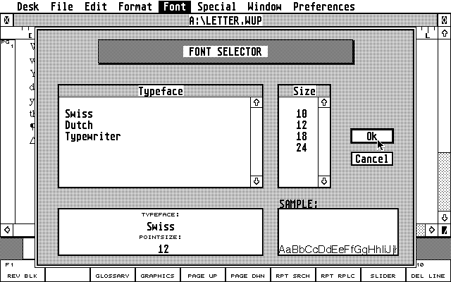 WordUp atari screenshot