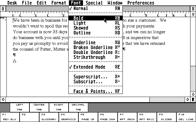 WordUp atari screenshot