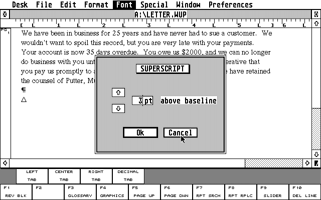 WordUp atari screenshot