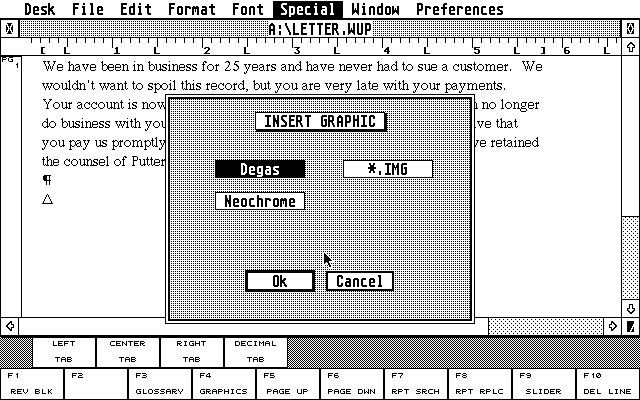 WordUp atari screenshot
