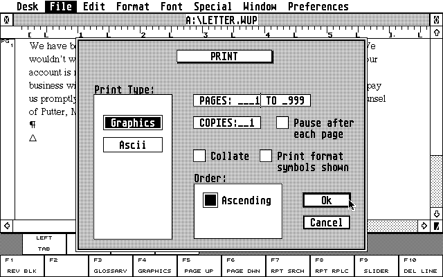WordUp atari screenshot