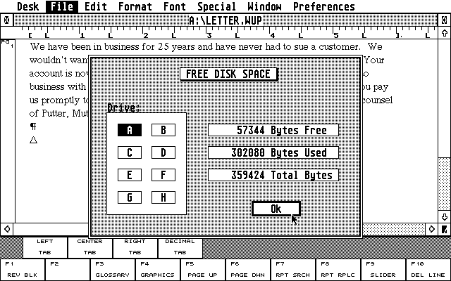 WordUp atari screenshot