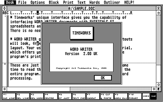 Timeworks Word Writer ST — screenshot 1