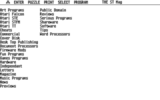 Wordfind atari screenshot