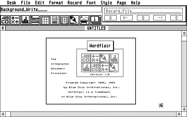 Wordflair atari screenshot