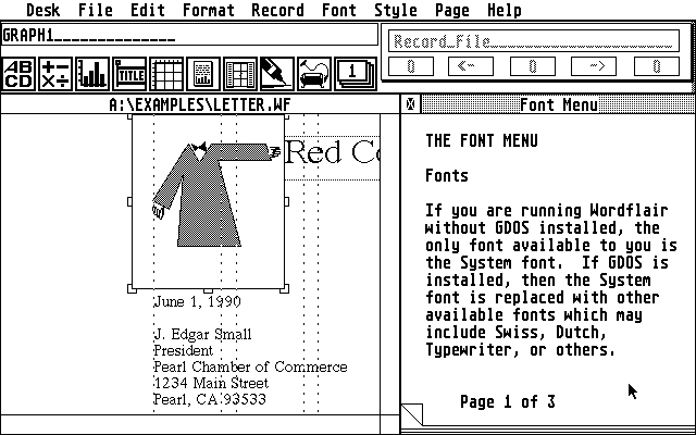 Wordflair atari screenshot