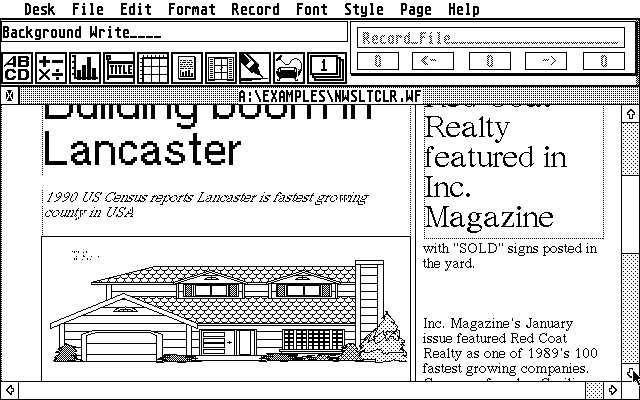 Wordflair atari screenshot