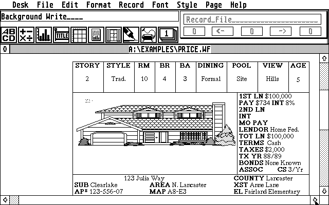 Wordflair atari screenshot