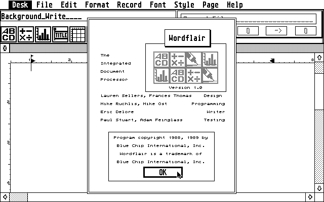 Wordflair atari screenshot