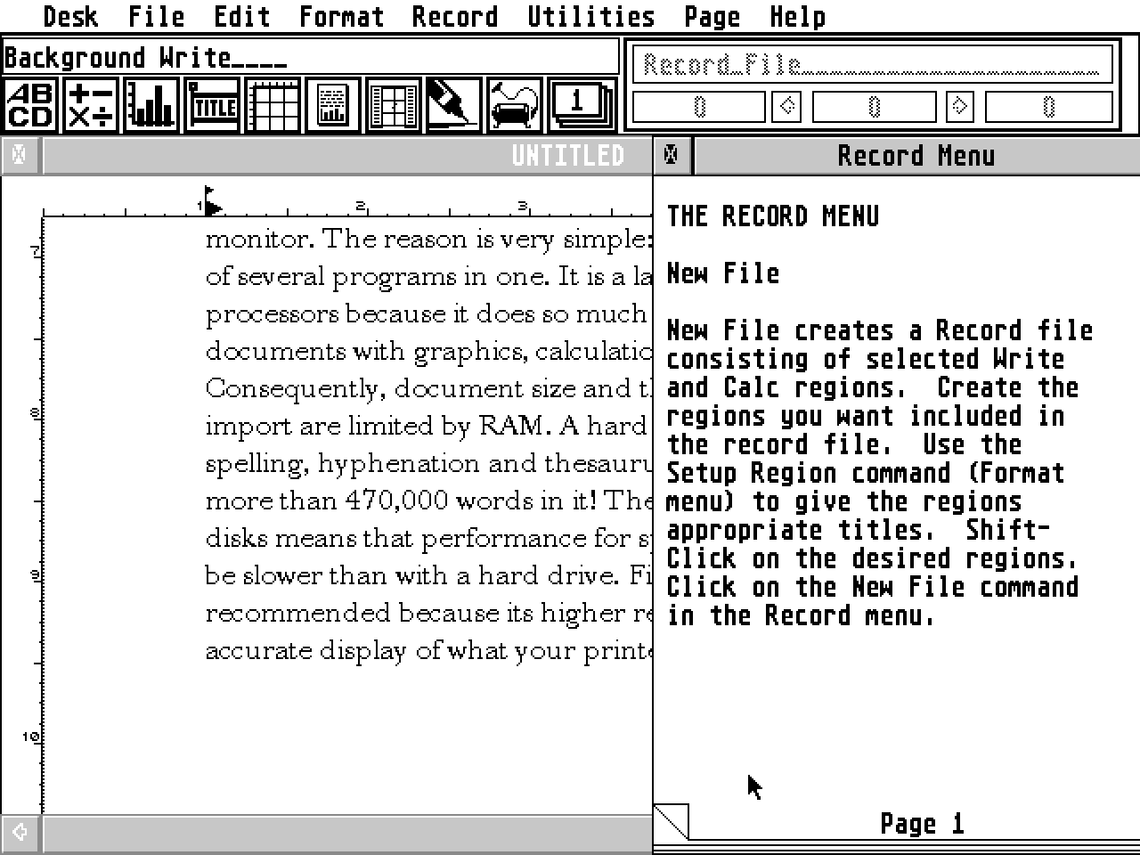 Wordflair II atari screenshot