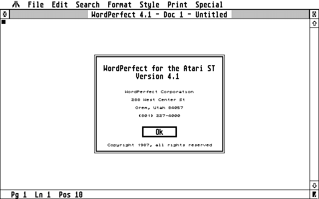 WordPerfect — screenshot 1