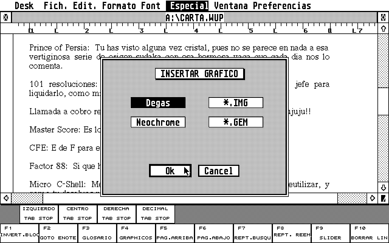 WordUp atari screenshot