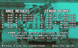 Works Team Rally atari screenshot