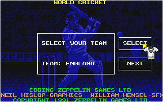 World Cricket atari screenshot