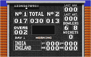 World Cricket atari screenshot