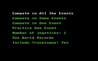 World Games atari screenshot