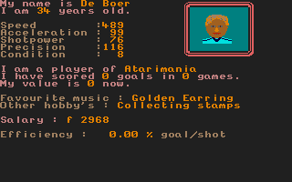 World League Soccer Manager atari screenshot