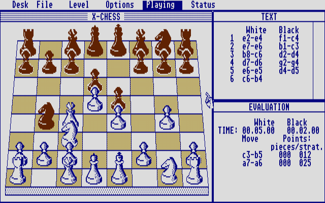 Xchess atari screenshot