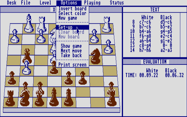 Xchess atari screenshot