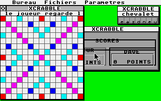 Xcrabble atari screenshot