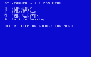 ST XFormer atari screenshot