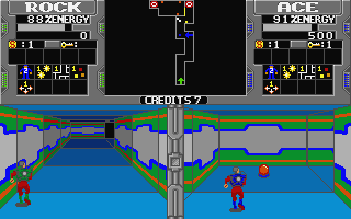 Xybots atari screenshot